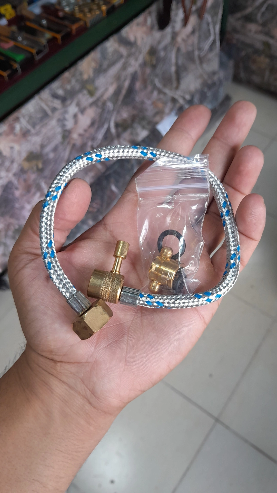 رابط شیلنگی شارژ کپسول کوهنوردی